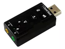 Adaptador Usb Externo 7 .1 Canais Ch / Placa De Som Virtual