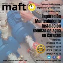 Reparación Instalacion De Bombas De Agua En Caracas 