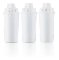 3 Repuestos Alcalinos Jarra Purificadora Agua Ecotrade F. Color Blanco