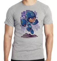Camiseta Infantil Kids Mega Man Rockman Capcom Jogo Arcade