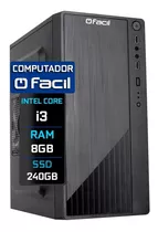 Computador Fácil Intel Core I3 8gb Ddr3 Ssd 240gb
