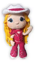 Boneca Barbie - Barbie Amigurumi - Boneca De Crochê - Brinde