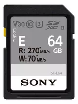 Tarjeta De Memoria Sony Sf-e64 Uhs-ii 64 Gb