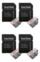 4 Sandisk Ultra Micro Sd Uhs-i 32gb Para Smartphone Tablet