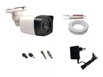 Kit Câmera Para Ligar Direto Na Tv+40 Mts Cabo + Conec+fonte