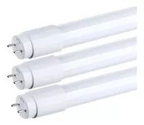 Pack 10 Tubo Led 18w Cubierta De Vidrio Luz Fría 120 Cms