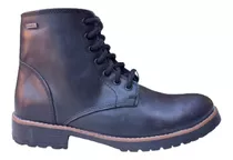 Borcego Bota Hombre Cuero Caña Corta Pintos Stone 500