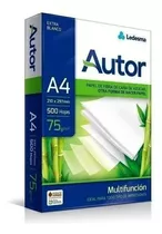 Resma Autor A4 Multifunción De 500 Hojas De 75g Blanco X 1