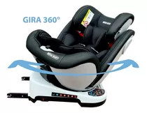 Butaca Mega Baby All Ages Giro 360º Auto Convertible Color Negro 360