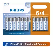 Pilha Alcalina Pequena Aa Philips Comum 2a Pague 6 E Leve 10