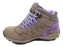 Zapatilla Dermax Outdoor Mujer Trekking Morado - Dancy Shoes