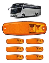 Kit 6 Lanterna Lateral  Ônibus Marcopolo G7 2 Led Am 24v