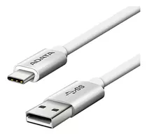 Cable Tipo C Adata Usb 3.0 Carga Rapida 5 Gbps Aca3al Full Color Plata