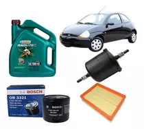 Kit 3 Filtros Ford Ka 1.0 1.6 97/07 Castrol 10w40 4lts