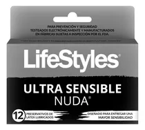 Lifestyles Ultra Sensible Lubr. 12 Unidades