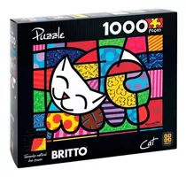 Quebra-cabeça Puzzle P1000 Romero Britto Cat 03264 Grow