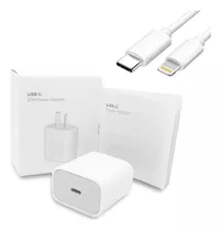 Cargador 20w Argentina + Cable Usb Tipo C  Compatible iPhone