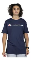 Remera Champion Logo Hombre Training Azul