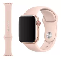 Malla Reloj Silicona Con Hebilla Para Apple Iwatch 38/40 Mm Ancho 38 Mm Color Rosa