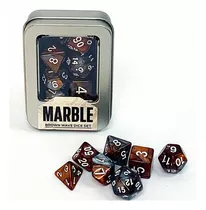 Kit De Dados: Marble - Brown Wave Cor Marrom