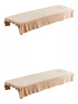 Pack 2 Spa Massage Table Flat Sheets Beauty Hotel