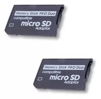 2 Adaptadores De Memoria Micro Sd Para Memory Stick Pro Duo