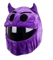 Funda Casco De Moto Con Diseño Chimuelo, Emoji Diablo Morado