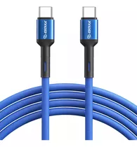 Cable C A C De 4 Pies Trenzado Carga Rapida Azul Esoulk