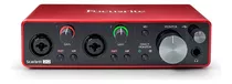 Cuo Placa De Audio Usb 2in 2out Focusrite Scarlett 2i2 3 Gen