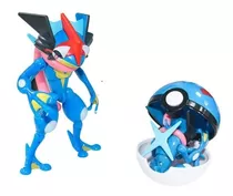 Ash-greninja Articulado 11cm + Pokebola De 7cm + Caixa B50a+