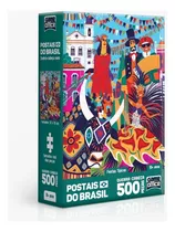 Quebra Cabeça Postais Do Brasil Festas Típicas 500 Peças