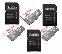 3 Micro Sd 64gb 100mb/s Sandisk Ótima Opção P/ Camêra Espiã