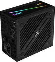 Fuente Aerocool Cylon 600w Rgb 80 Plus Bronce Color Negro