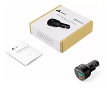 Aukey Turbo Cargador Dual Usb Qualcomm 2.0 Carga Rapida Auto