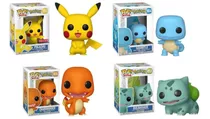 Pack X 4 Muñecos Funko Colección Pokémon Pikachu Charmander 