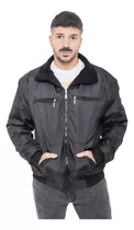 Campera Rompeviento Forrada Polar Hombre