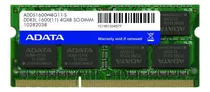 Memoria Ram Premier Color Verde 4gb 1 Adata Adds1600w4g11-s