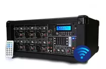 Consola Mixer Potenciada 6 Canales Con Bluetooth Usb Control