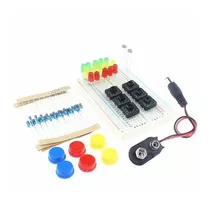 Kit Starter Para Uno R3 Breadboard Led Botones Arduino