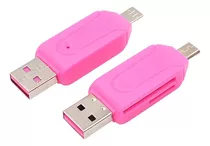 Adaptador Micro Usb Con Lector De Memoria Micro Sd