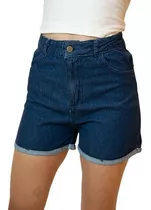 Short Azul Rigido Mujer, Todos Los Talles. Verano 2023