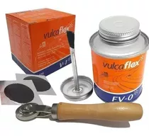 Kit Remendo Vulcaflex V1 + Cola A Frio Fv-0 + Rodilho 8mm