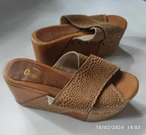 Sandalias Marrones Talla 36, 23,5 Cms.  De Plantilla.