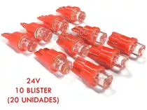 Juego Pack X10 Blister Led 24v Muelita Luz Posicion 20 Unid