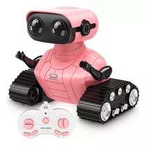 Robot Para Niños Recargable Robots De Juguete Control Remot Color Rosa Personaje Rosa