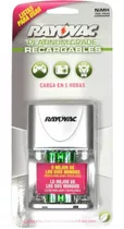 Cargador Rayovac Platinum Rápido + Pilas Aa Recarg 2100 Mah