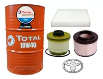 Cambio Aceite Total 10w40 + Kit Filtros Toyota Hilux 3.0 Tdi