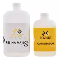 Resina Epoxica Transparente Decoart Mp100% 1.5kg Acabados