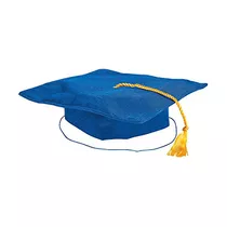 Gorra De Birrete De Graduación De Escuela Primaria Azul Para
