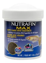 Nutrafin Max Guppy Alimento Vegetal 30gr Acuario Peces Color